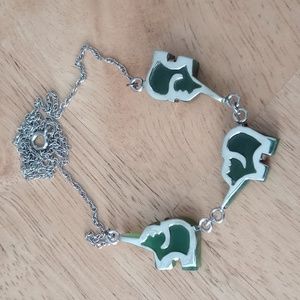 Jade elephant necklace